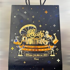 Louis Vuitton Black and Gold Graphic Bag